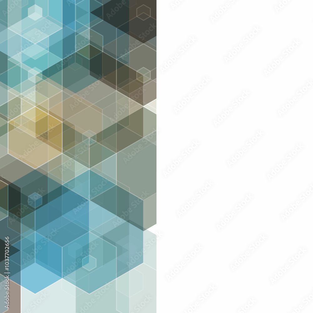 Canvas Prints color geometric background. abstract background. business vector. geometric design element. hexagon.
