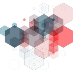 Obraz premium Hexagon colored background. Presentation template.. Eps 10