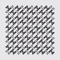 Fototapeta premium Minimalist vector ornament arranged square elements, suitable for interiors, textiles, wrapping paper, floors
