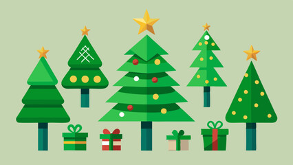 christmas tree with gifts