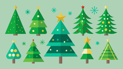 set of christmas illustration