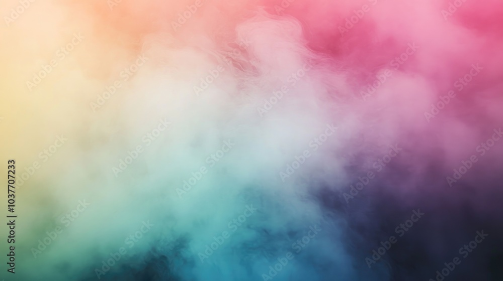 Poster close up image showcasing a spectrum of colors with a gradient light effect highlighting the interpl