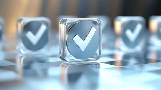 Quality Assurance Concept Professionals display a high quality assurance symbol reflecting good service excellence and a premium standard