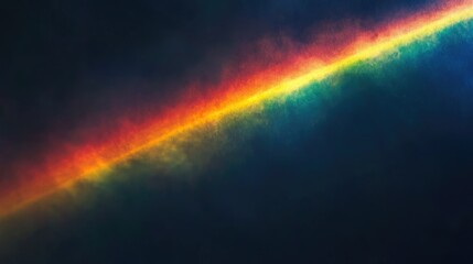 Fototapeta premium Photography of a rainbow on a dark backdrop Abstract web design elements for banners and panels Unique and surreal depiction of light dispersion in a digital context