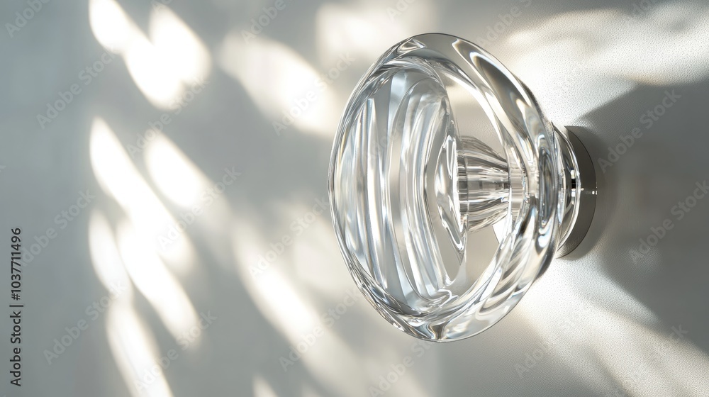 Poster 3d rendering of a close up view of a wall sconce