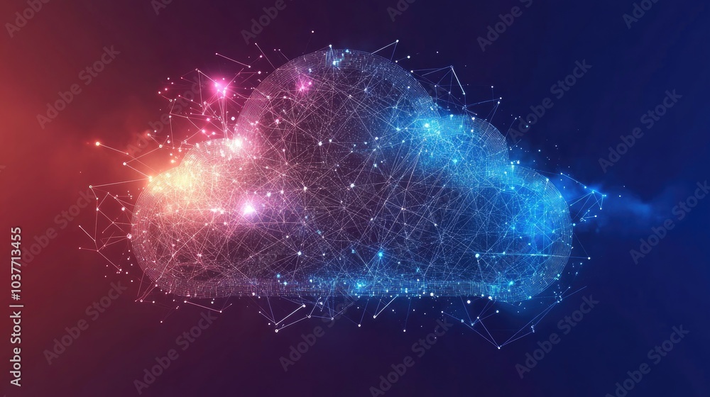 Poster innovative digital backdrop representing big data concepts a partial banner for cloud computing show