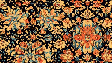 Decorative background featuring repeating elements suitable for printing design decoupage scrapbooking covers office use wallpaper textiles clothing upholstery and various other applications