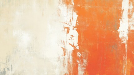 Generated Art Empty Beige Orange Wall With Scratched Paint Surface Texture Design Banner Background Space Area Texture With Stains And Smudges