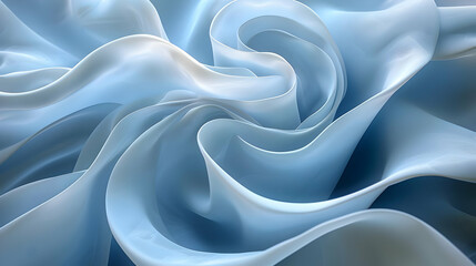Obraz premium Abstract Blue Swirling 3D Background