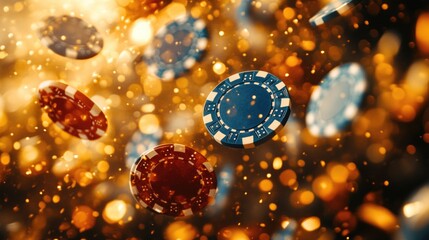 Poker showdown: Players engaging in thrilling game of Texas Hold'em at club, showcasing their strategic skills, competitive spirit as they navigate high-stakes world of poker.