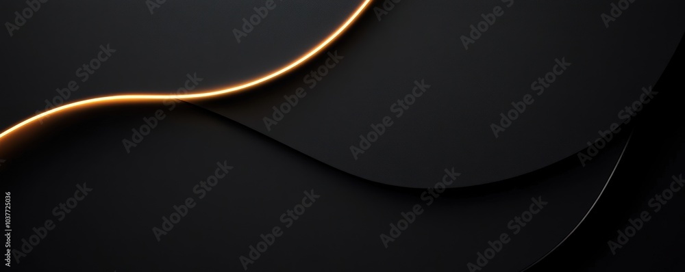 Canvas Prints minimalistic black wallpaper with soft light gradient along one edge