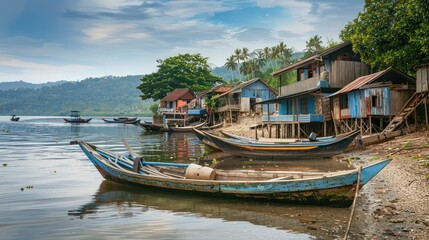 Water Village in Indonesia