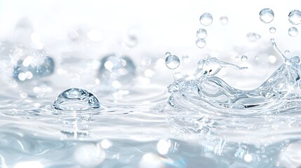 Water Droplet Splash Background