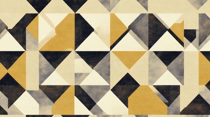 Abstract geometric background illustration featuring a fabric textile pattern Modern geometric ornament designed for seamless application