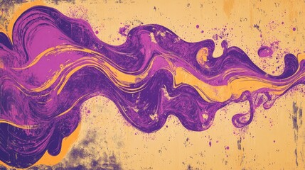 Abstract Background with Swirling Purple Smoke