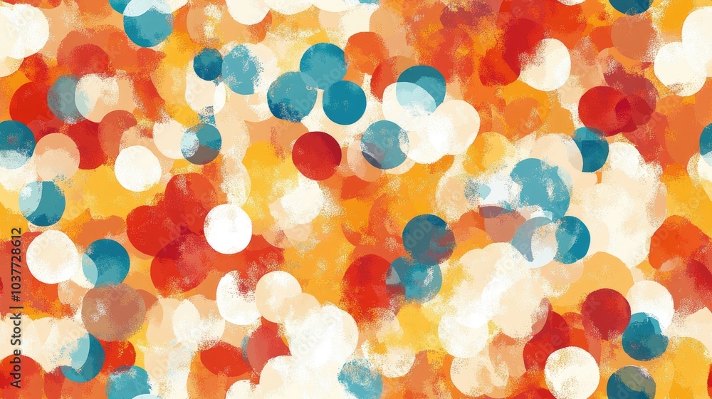 Aufkleber seamless pattern featuring abstract spots with a transparent effect