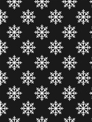 Seamless snowflake pattern. Vector illustration