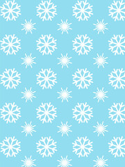 Seamless snowflake pattern. Vector illustration