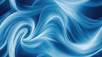 Fototapeta premium Blue swirling background abstract seamless design