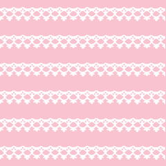 アンティークなレースのシームレスパターン。ベクター素材。