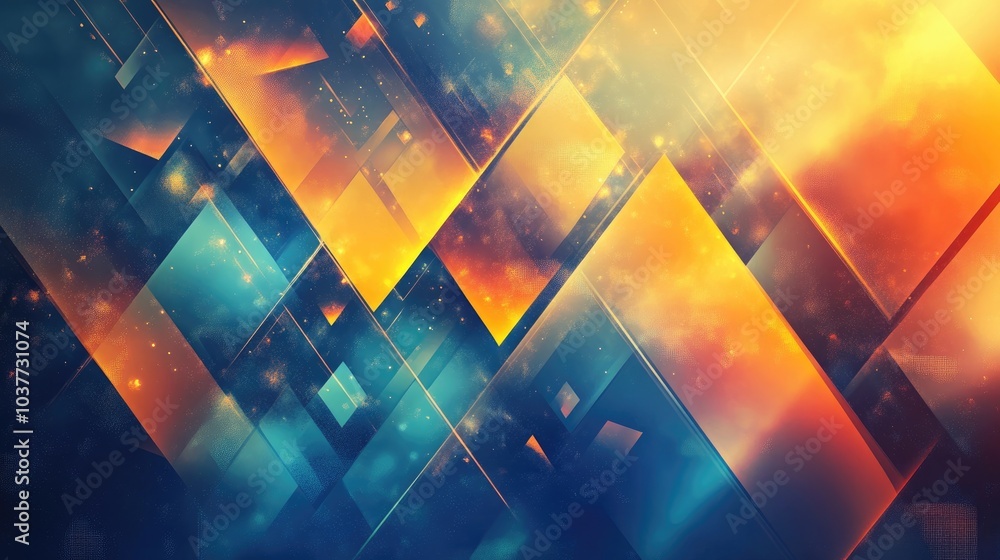 Poster modern abstract background with a hipster and futuristic design