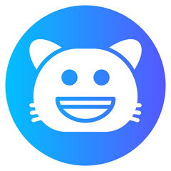 grinning gradient icon