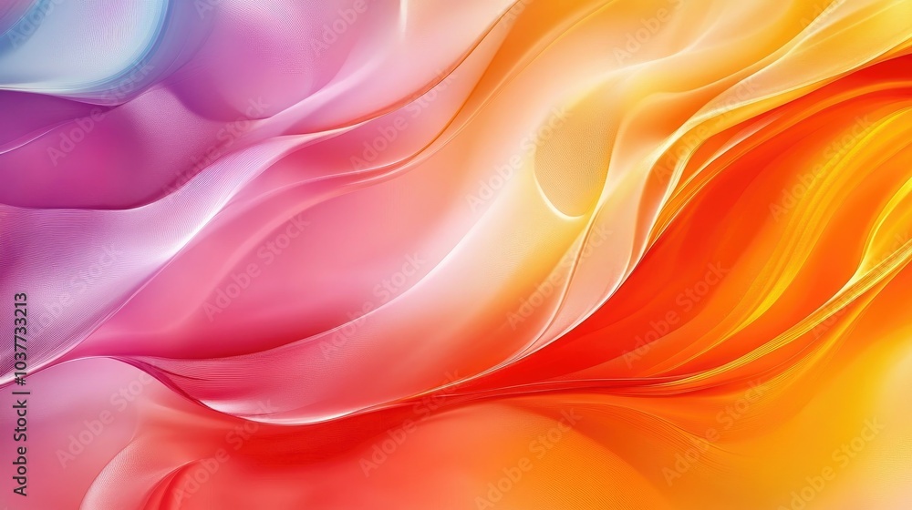 Poster colorful gradient abstract background featuring flowing waves high definition abstract wallpaper des