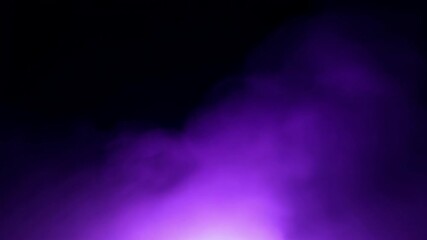 Purple Smoke Swirling Against a Dark Background in Slow Motion