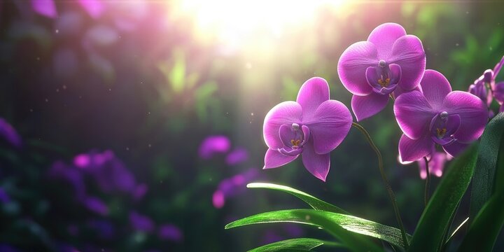 Soft-focus vintage-colored orchids in a gentle hue, ideal for use as a calming background, Soft-focus pastel orchids creating a soothing background atmosphere