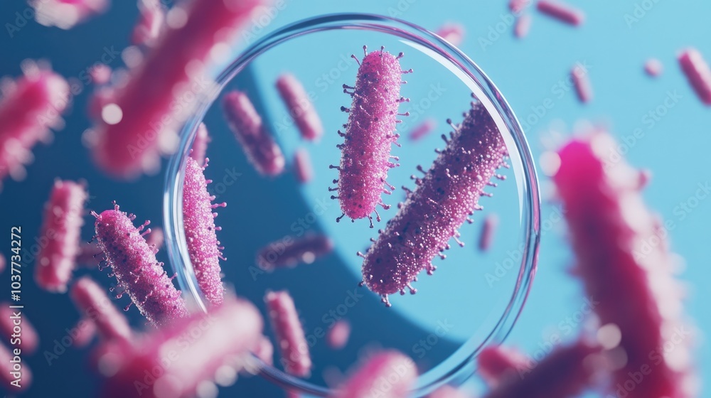 Poster reflections from electron microscope tiny bacteria and viruses captured by the lens a glimpse into t
