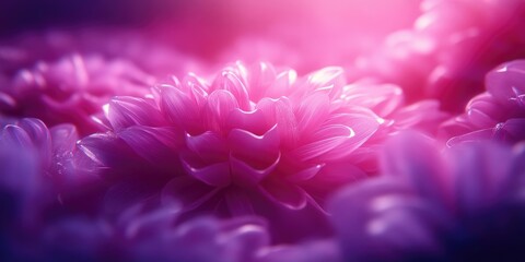 Obraz premium Delicate and beautiful close-up of Dahlia Minion blossoms, Close-up of delicate and beautiful Dahlia blossoms