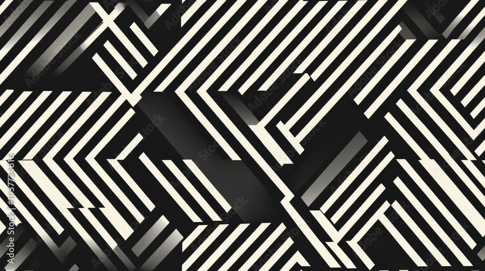 Poster abstract geometric pattern featuring stripes and lines seamless background with a minimalist lattice