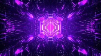 Vibrant neon purple wallpaper with a futuristic digital pattern