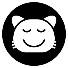 closed eyes glyph icon