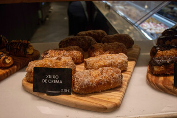 Xuixo de Torro, a pastry from Girona, Spain