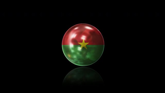 Burkina faso flag with alpha channel	