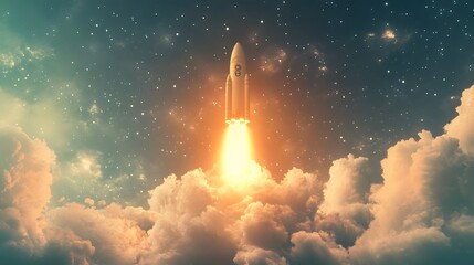 concept of fast business success. 