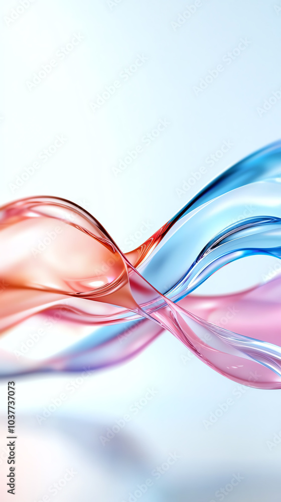 Poster dynamic flow of colors an artistic exploration of fluidity and motion in modern design