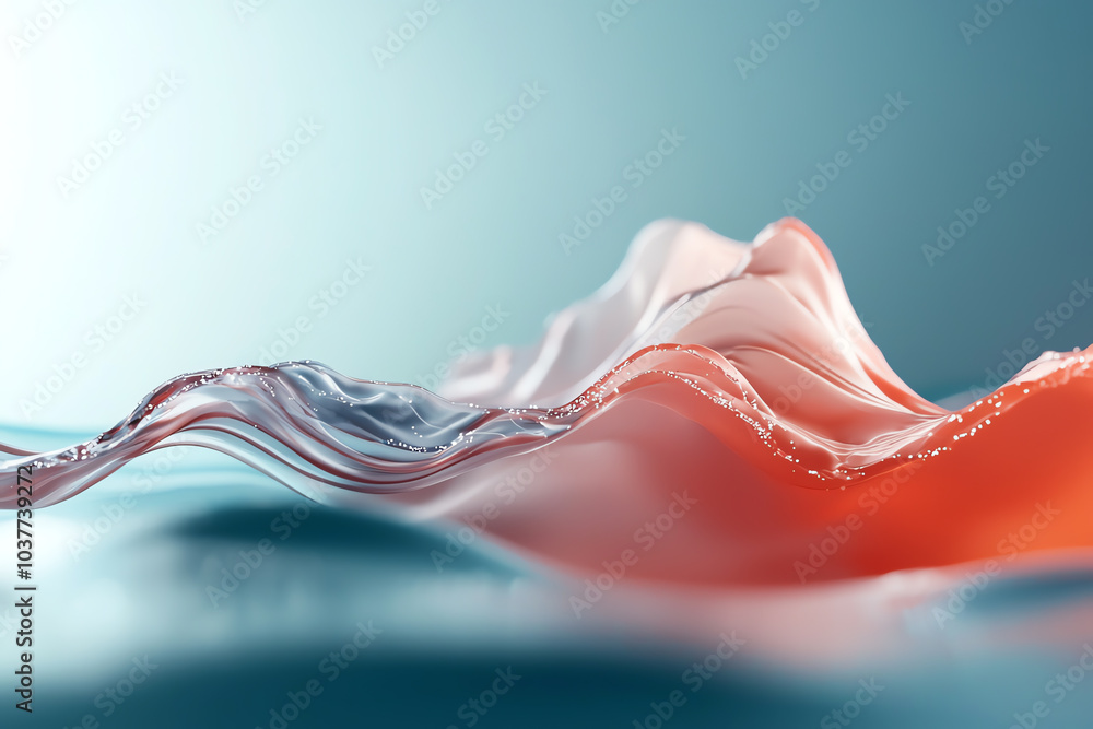 Poster elegance of fluid dynamics a captivating visual journey through abstract water forms