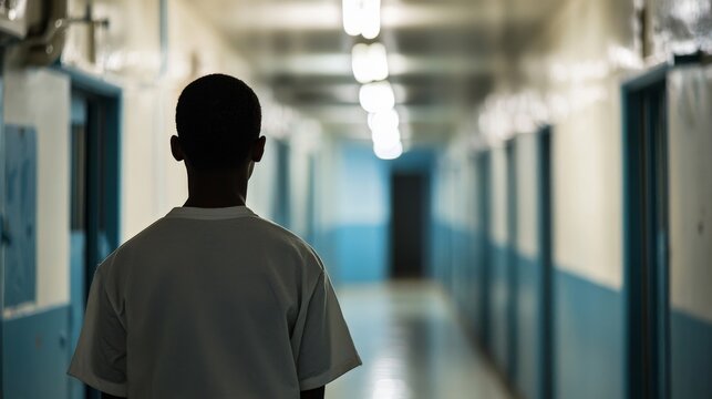 A juvenile detention center with staff leading educational programs, reflecting efforts to reform young offenders