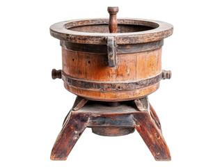 Fototapeta premium Vintage Wooden Butter Churn.