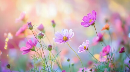 Floral Paradise: A Serene Tapestry of Blooms in Vibrant Hues