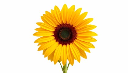 Fototapeta premium Sunflower: Front View Full Length