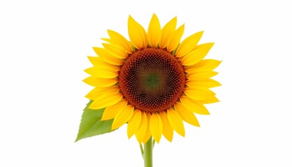 Obraz premium Sunflower: Top View Full Length