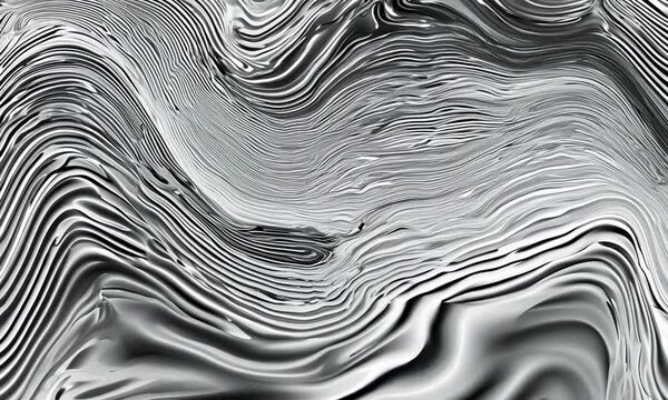 Abstract silver wave pattern