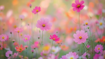 Floral Paradise: A Serene Tapestry of Blooms in Vibrant Hues