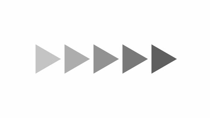Music arrow button symbol. Right arrow icon