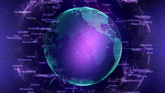 Earth Business Technology Global Background