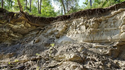 Fototapeta premium Eroded Cliff Face