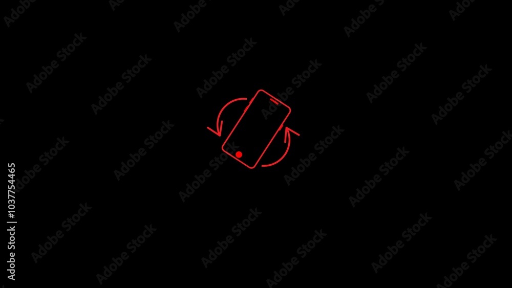 Poster hone horizontally and vertically icon, phone rotate